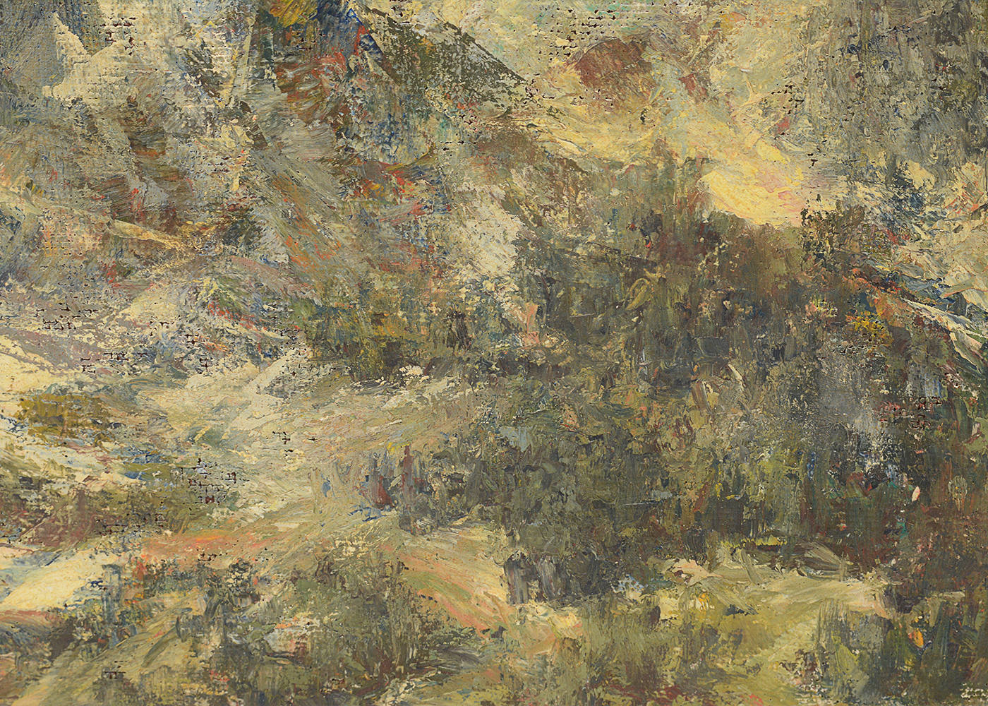 Emilie Atlee Oil Painting on Board "Grand Tetons"