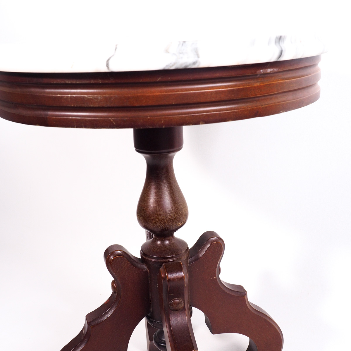 Victorian Marble Top Accent Table
