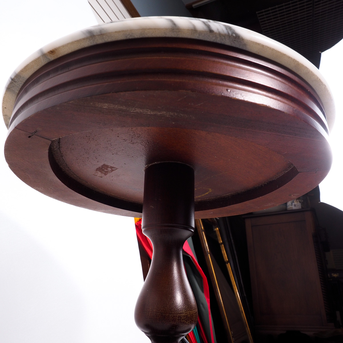 Victorian Marble Top Accent Table