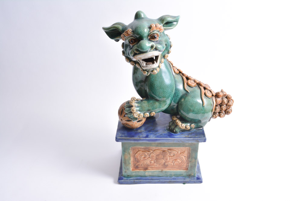 Ceramic Chinese Guardian Lions