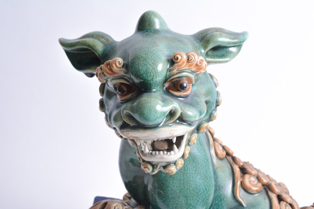 Ceramic Chinese Guardian Lions