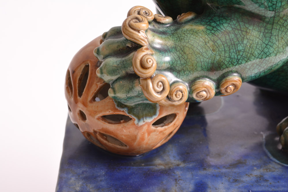 Ceramic Chinese Guardian Lions