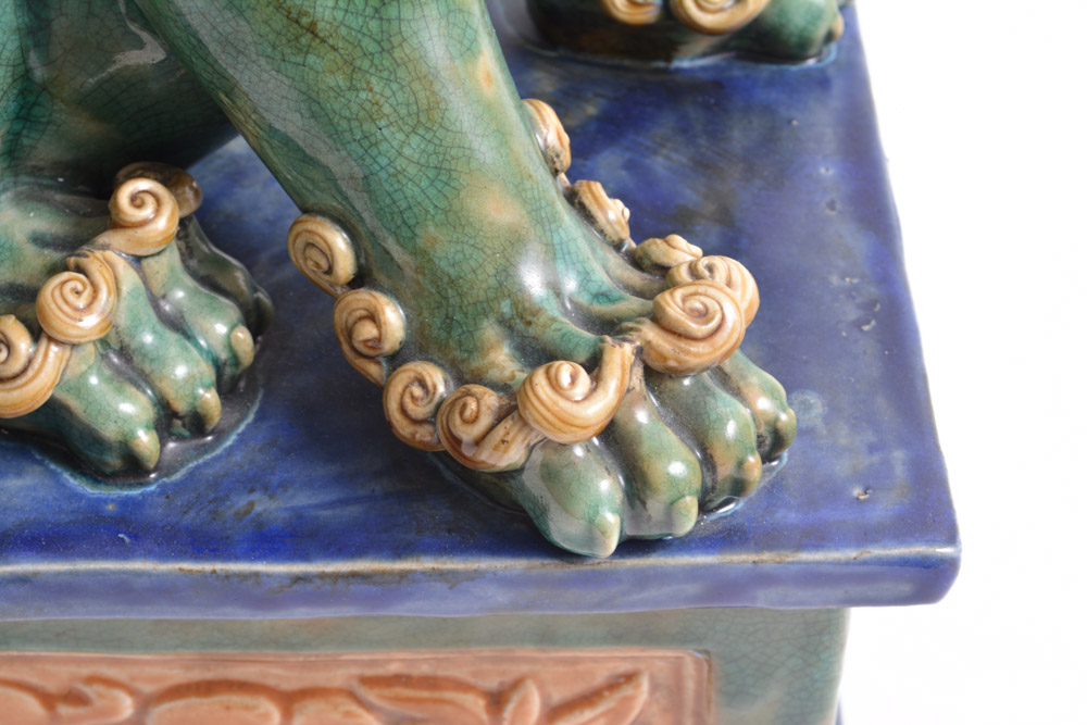 Ceramic Chinese Guardian Lions