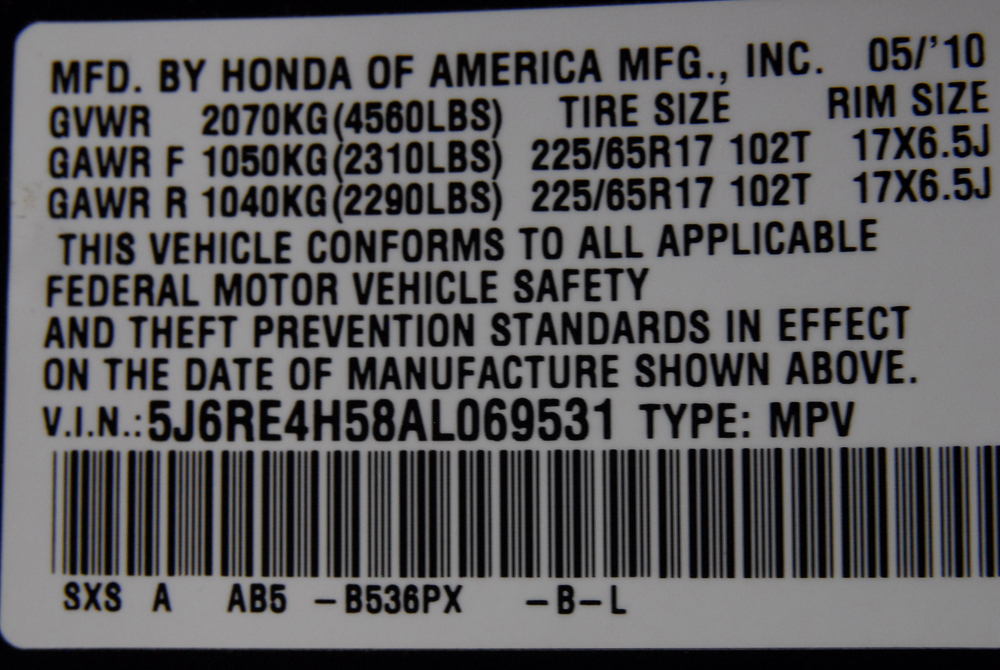 2010 Navy Blue Honda 4-Wheel Drive CR-V