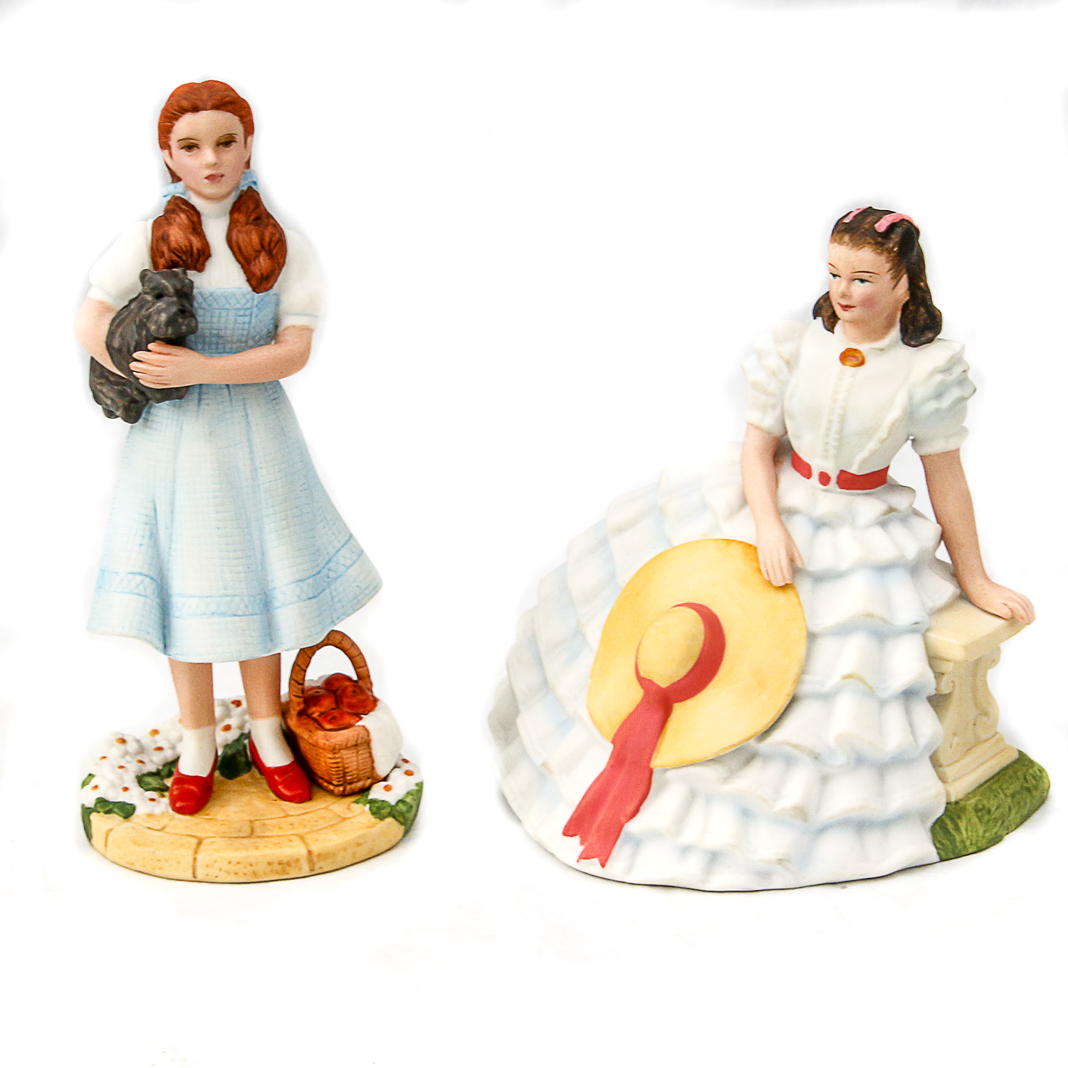 Avon Images of Hollywood Scarlett O'hara and Dorothy Figurines
