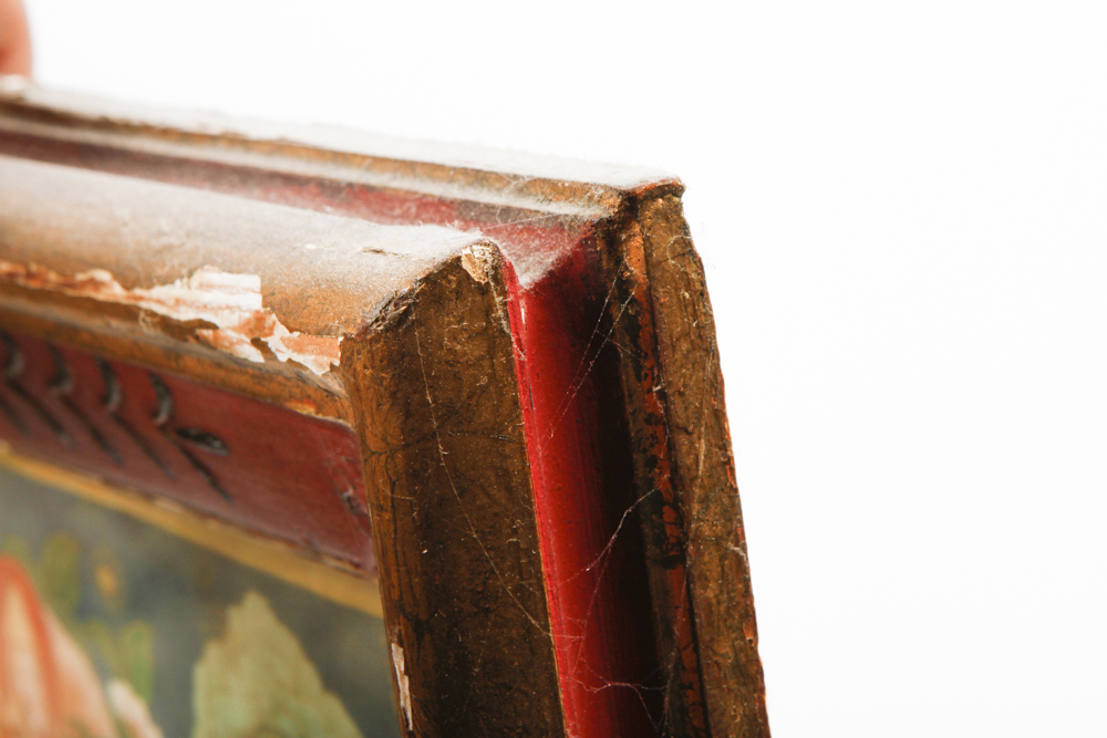 Framed Tibetan Style Buddhist Painting