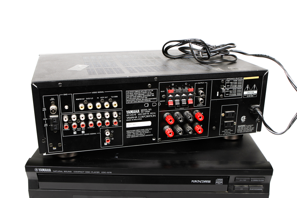 JVC and Yamaha Stereo Receivers and CD Player