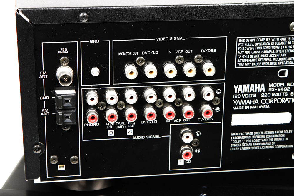 JVC and Yamaha Stereo Receivers and CD Player