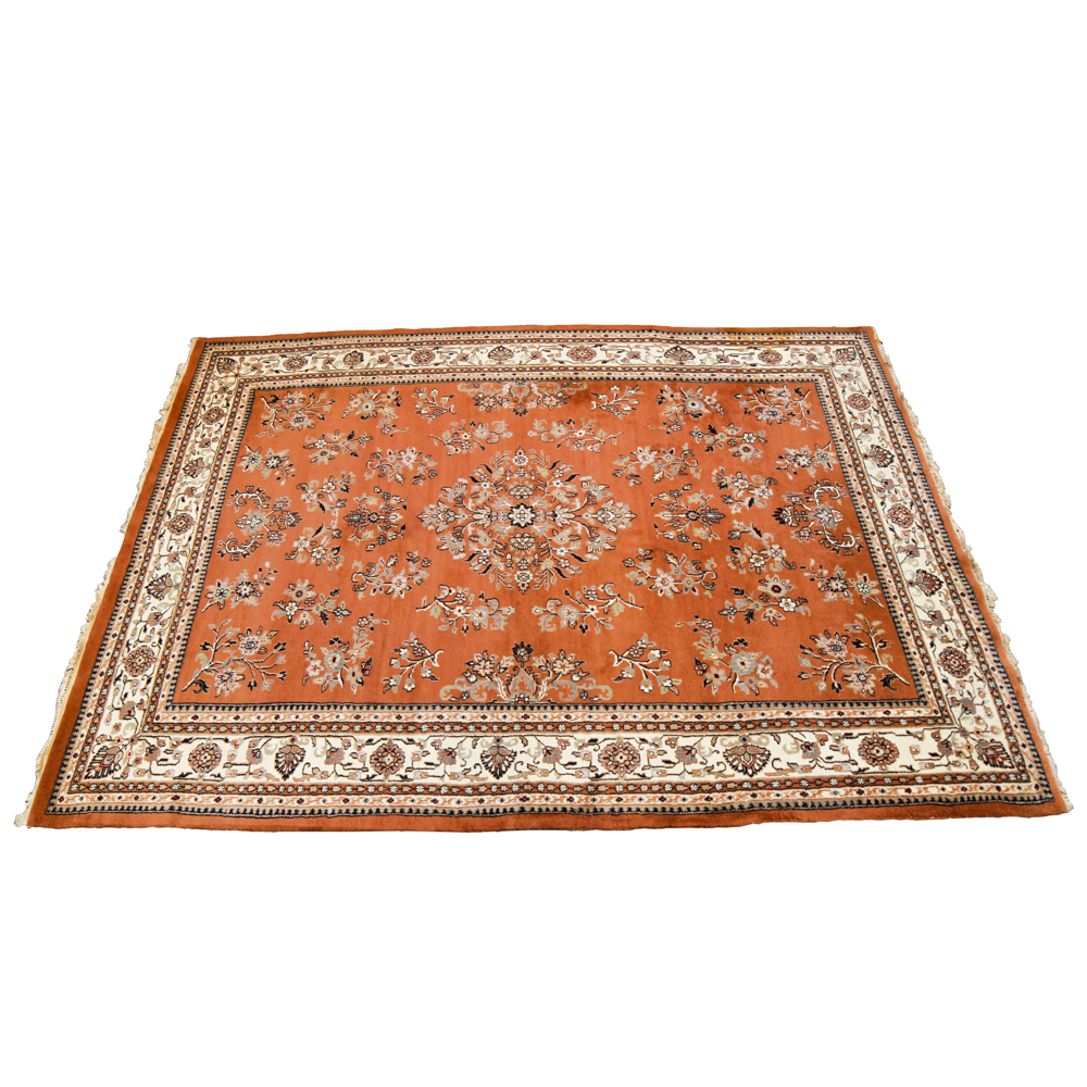 Handwoven Kerman-Style Area Rug