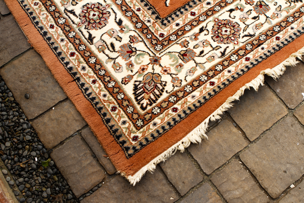 Handwoven Kerman-Style Area Rug