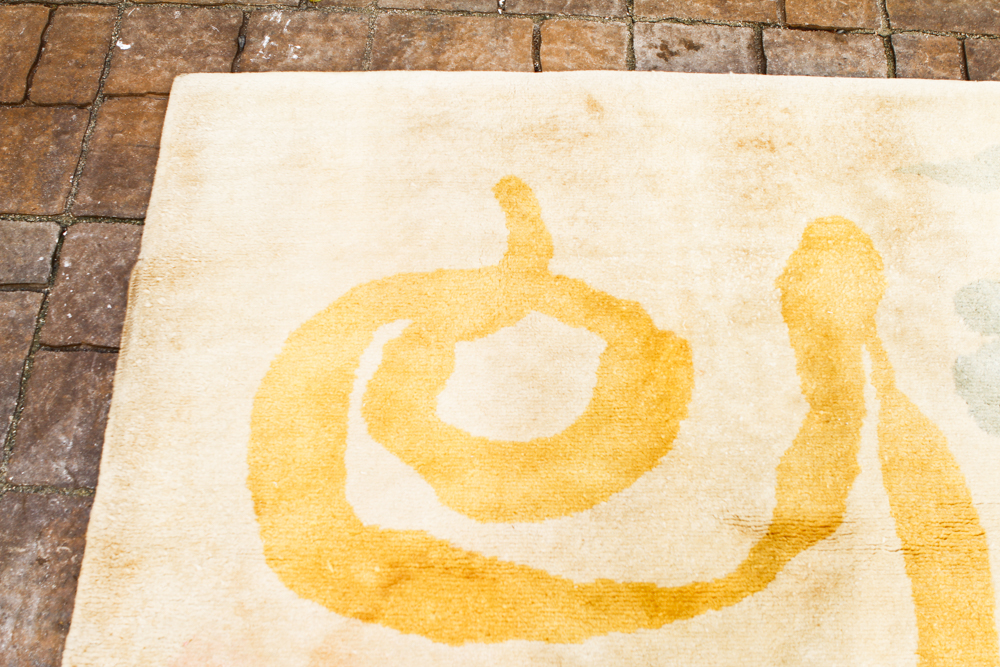 Contemporary Power Loomed Area Rug After Joan Miró