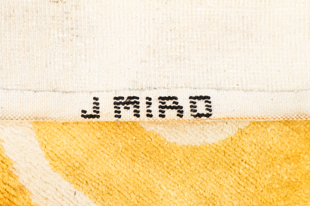 Contemporary Power Loomed Area Rug After Joan Miró