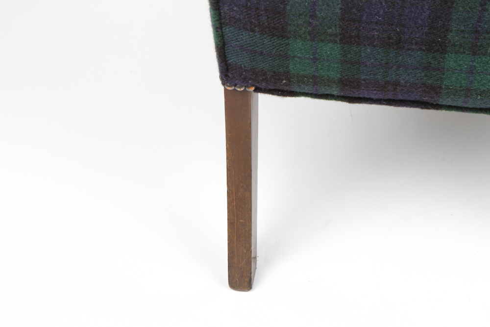 Chippendale-Style Mahogany Upholstered Arm Chair