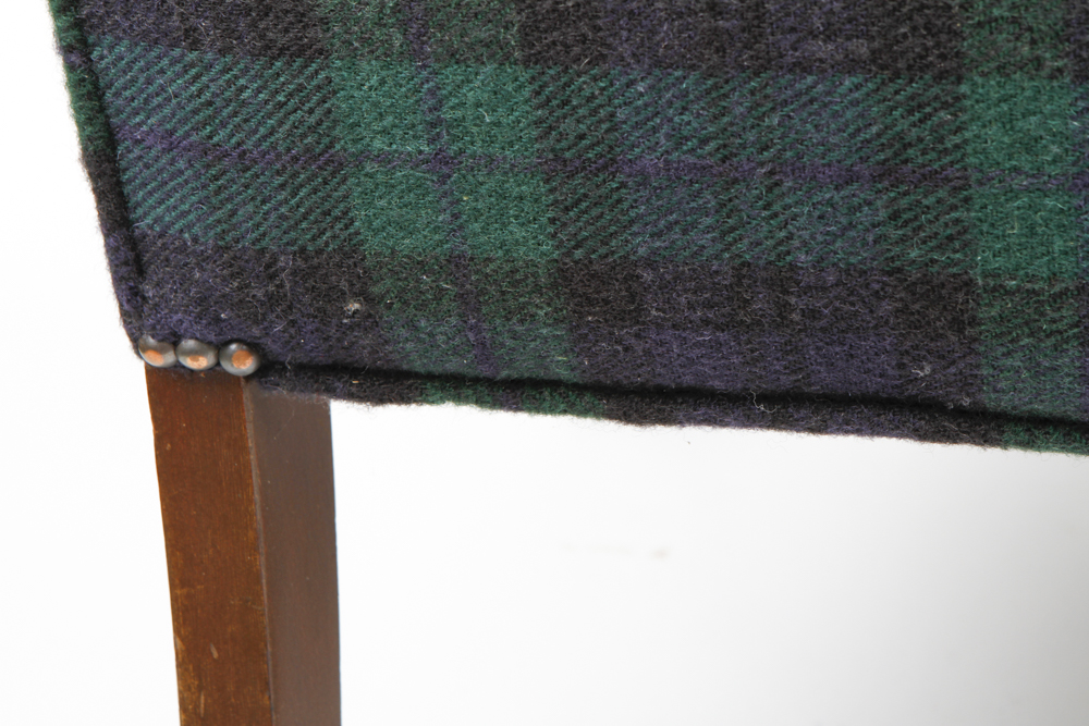 Chippendale-Style Mahogany Upholstered Arm Chair