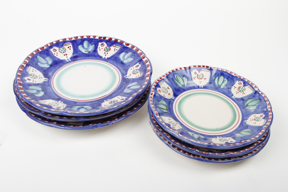 Set of Vietri Solimene Plates