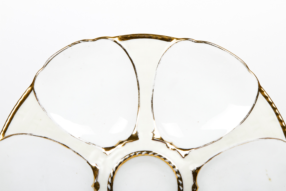 Pair of Limoges Oyster Plates