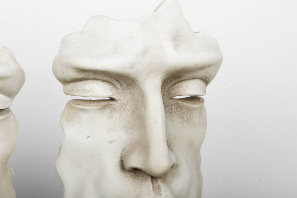 Pair of Vitruvian "Blowing A Kiss" Votive Holders