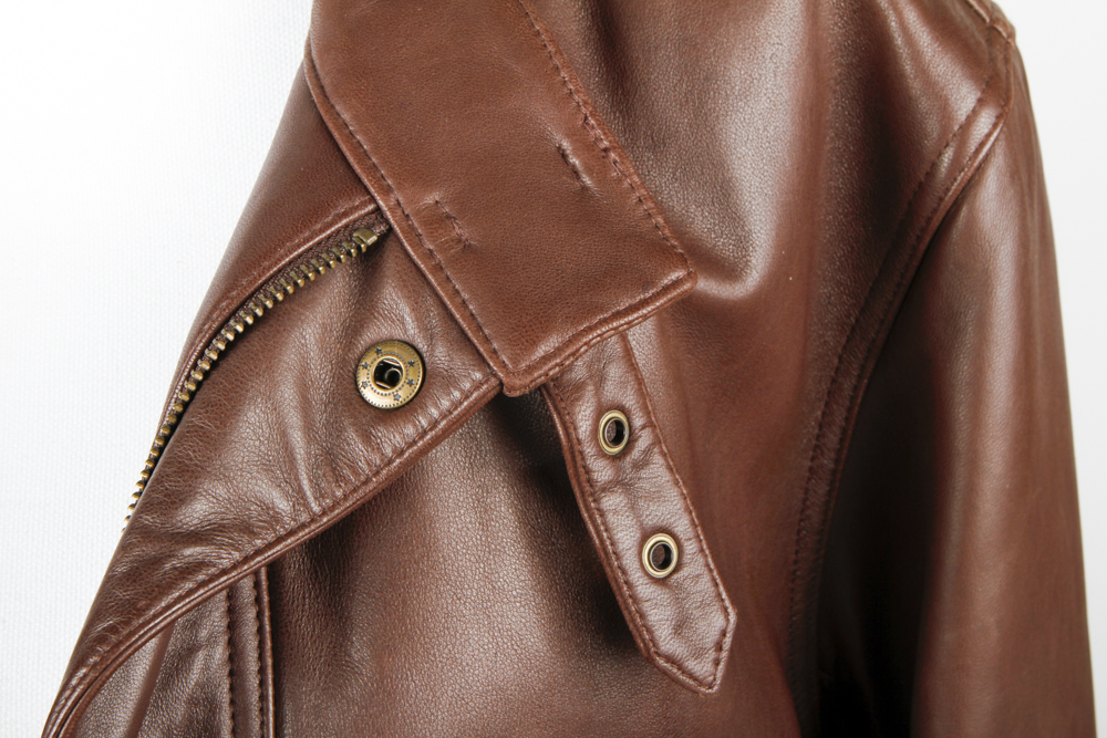 Men's Polo Leather Jacket