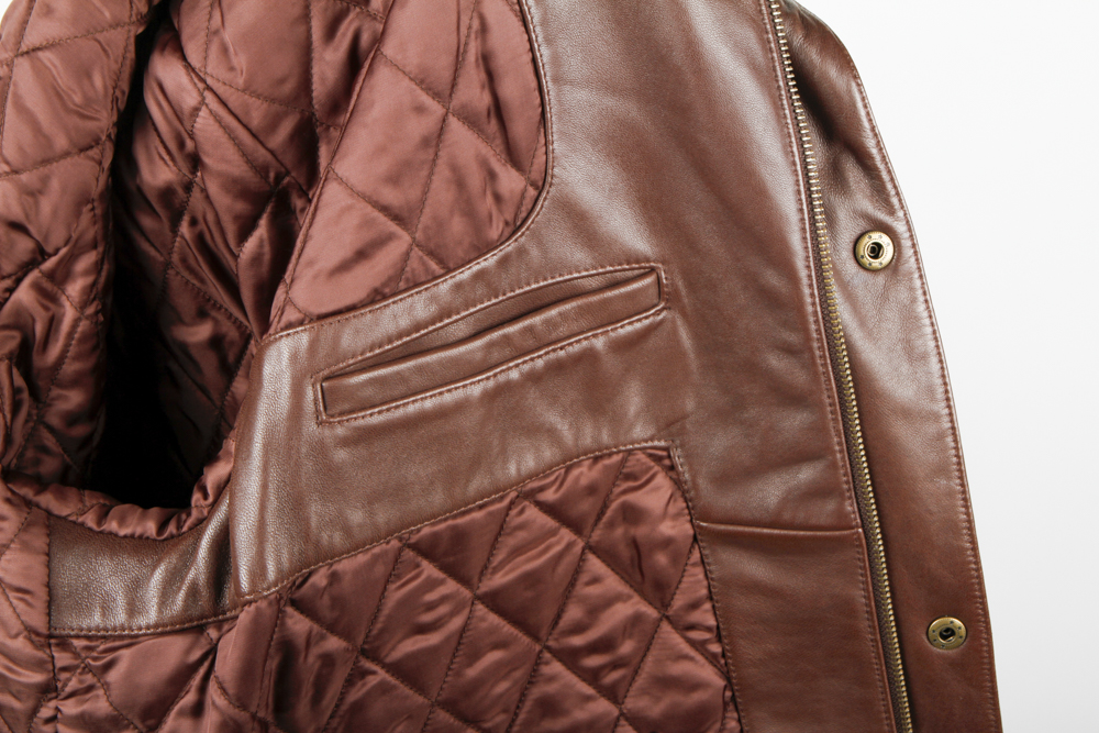 Men's Polo Leather Jacket