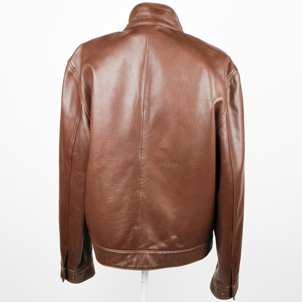 Men's Polo Leather Jacket