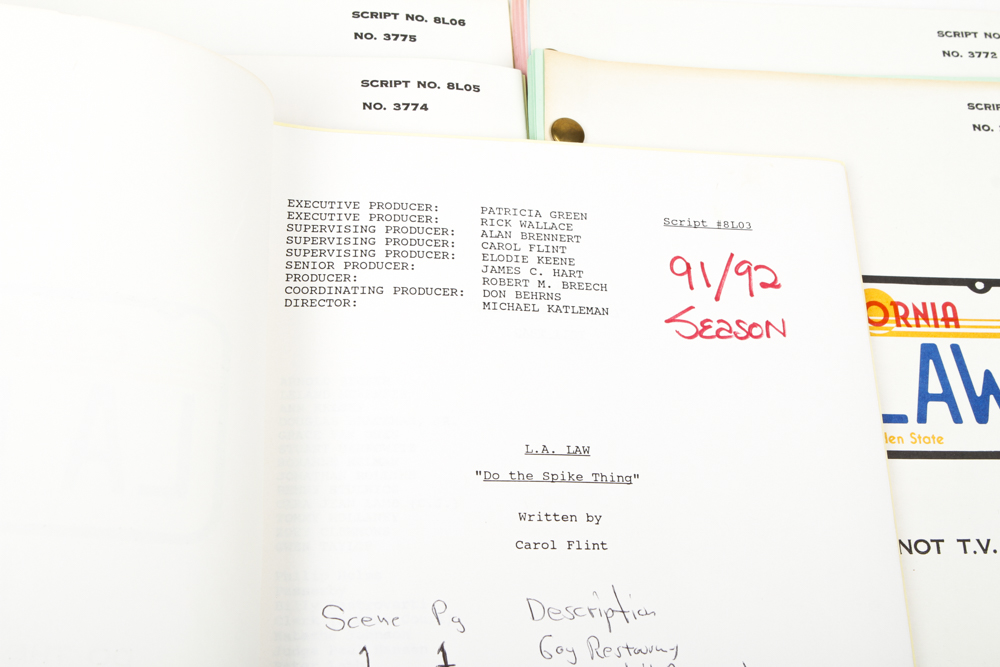 Group of "LA Law" Scripts