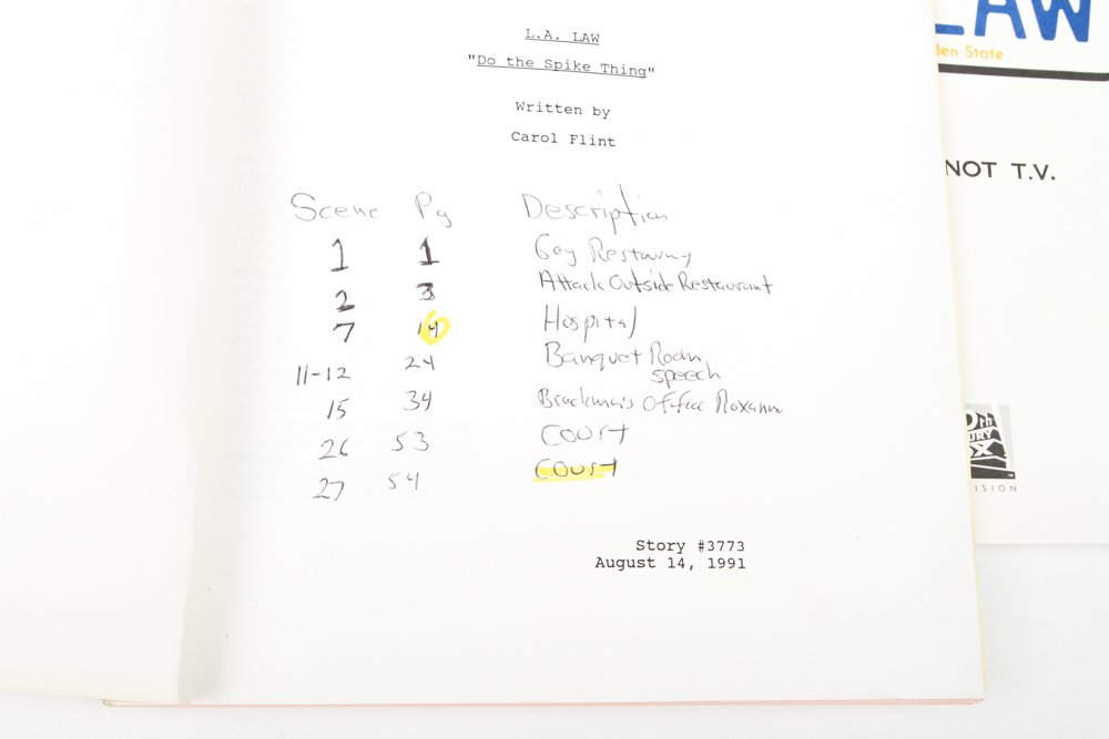 Group of "LA Law" Scripts