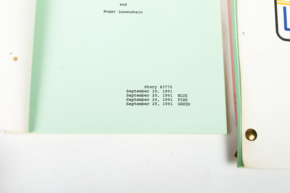 Group of "LA Law" Scripts
