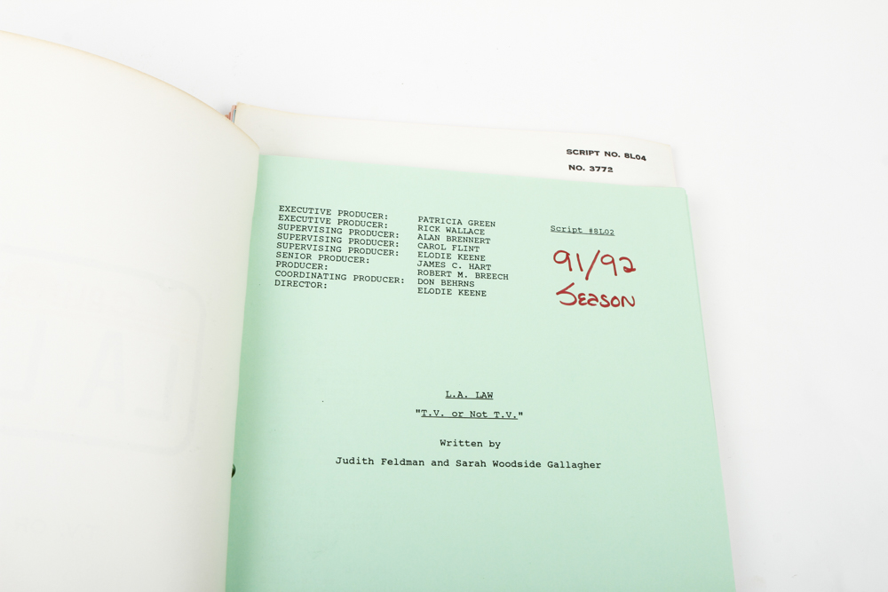 Group of "LA Law" Scripts