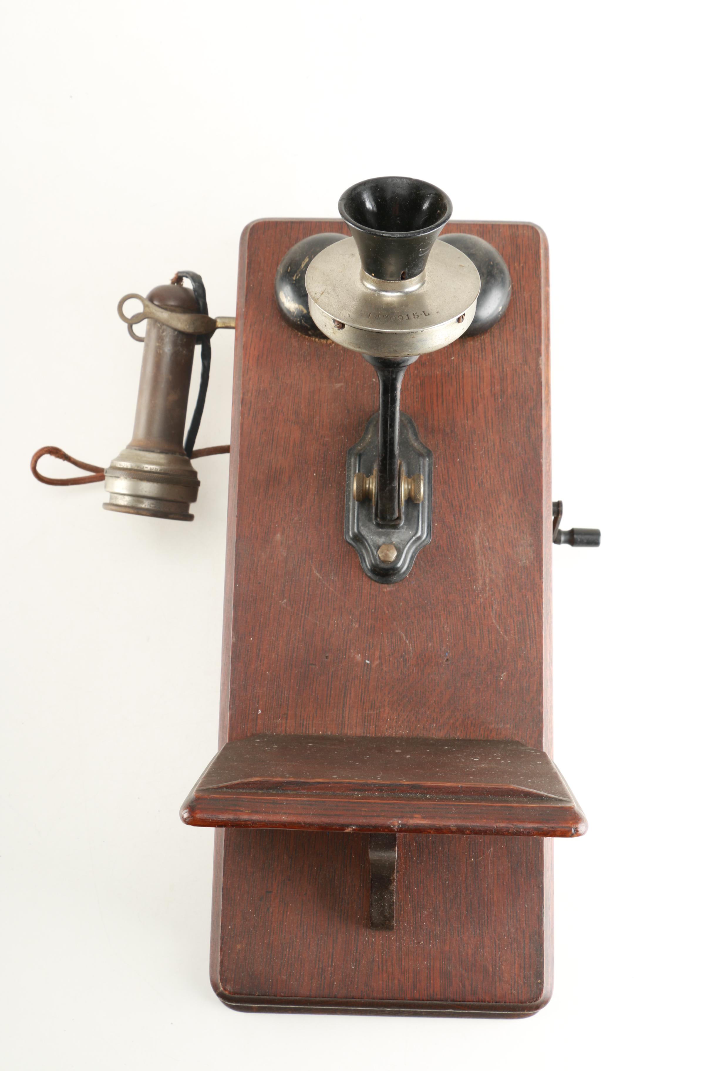 Antique Stromberg-Carlson Model 896 Wall Telephone