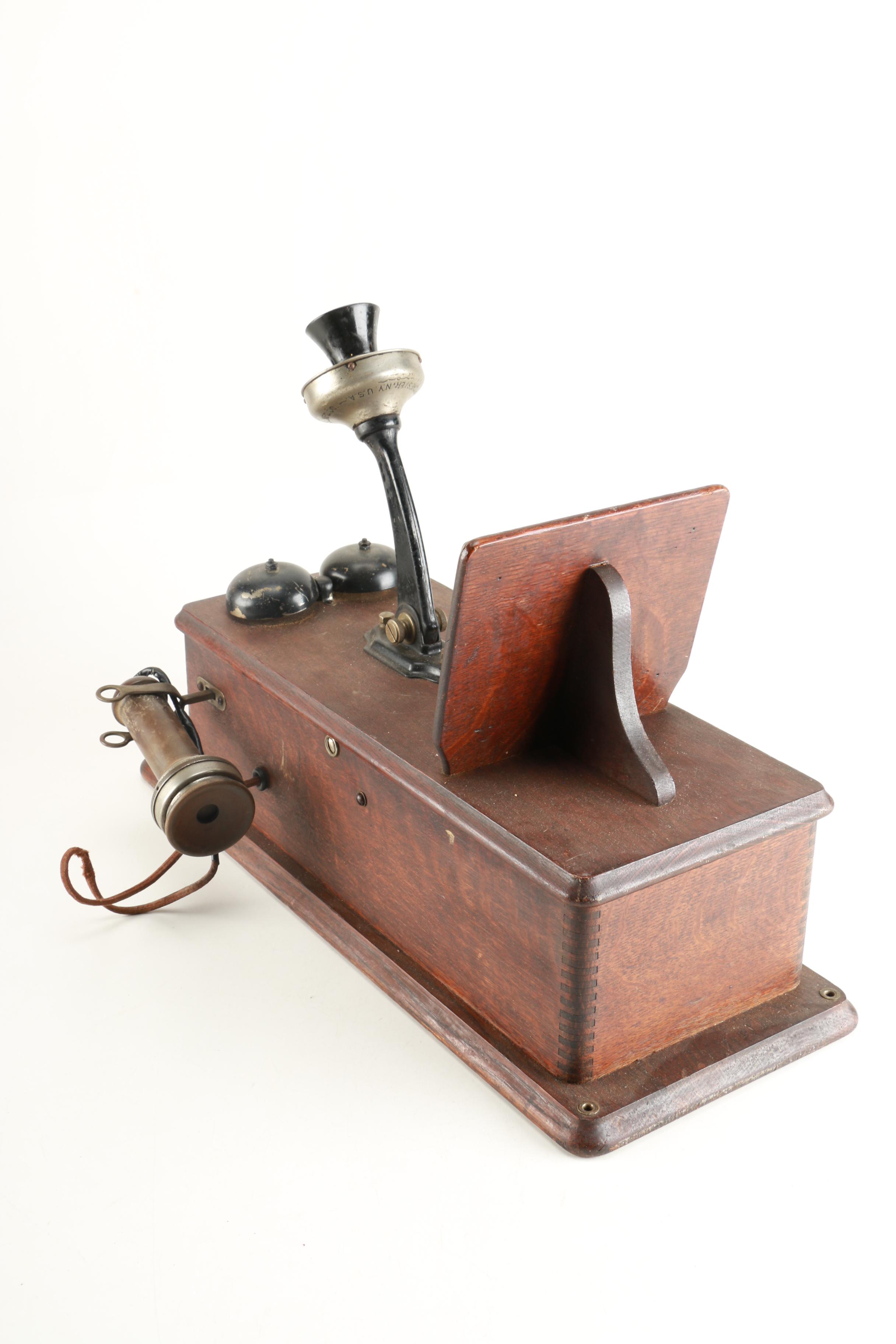 Antique Stromberg-Carlson Model 896 Wall Telephone