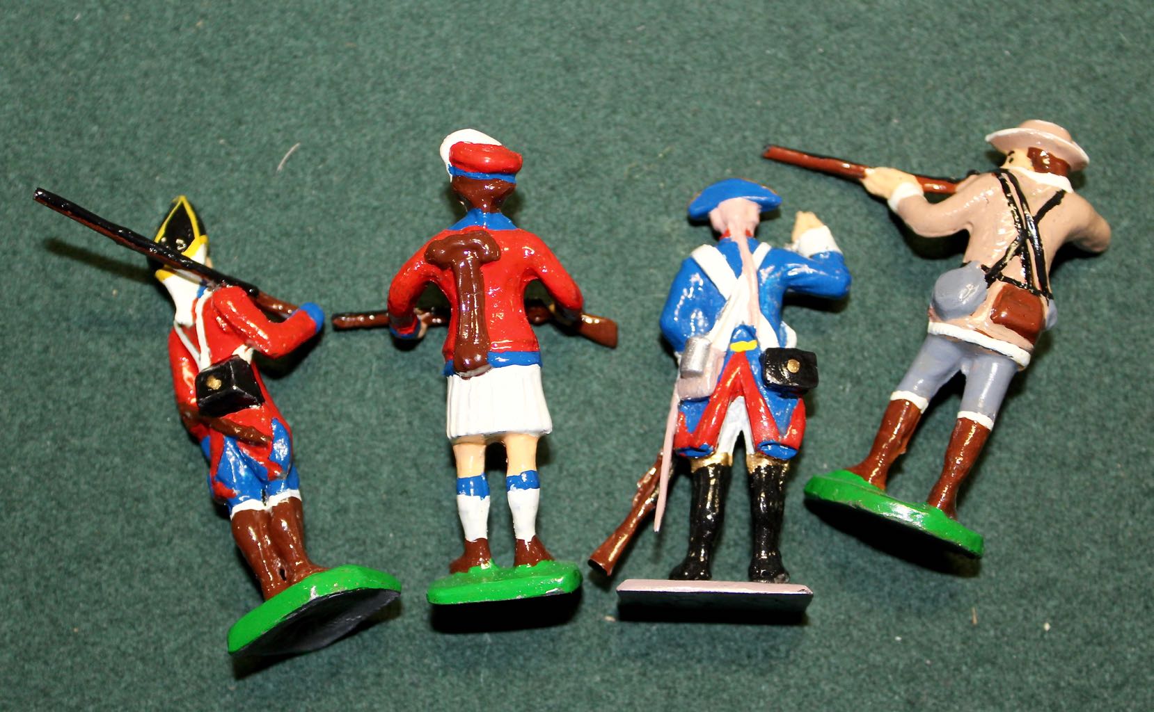 Revolutionary War Cast Metal Toy Soldier Collection of 38 Figures