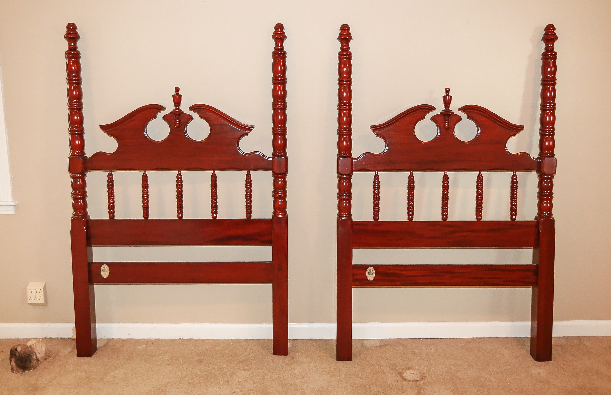 "Lillian Russell Collection" Twin Headboards by Davis Cabinet Co.