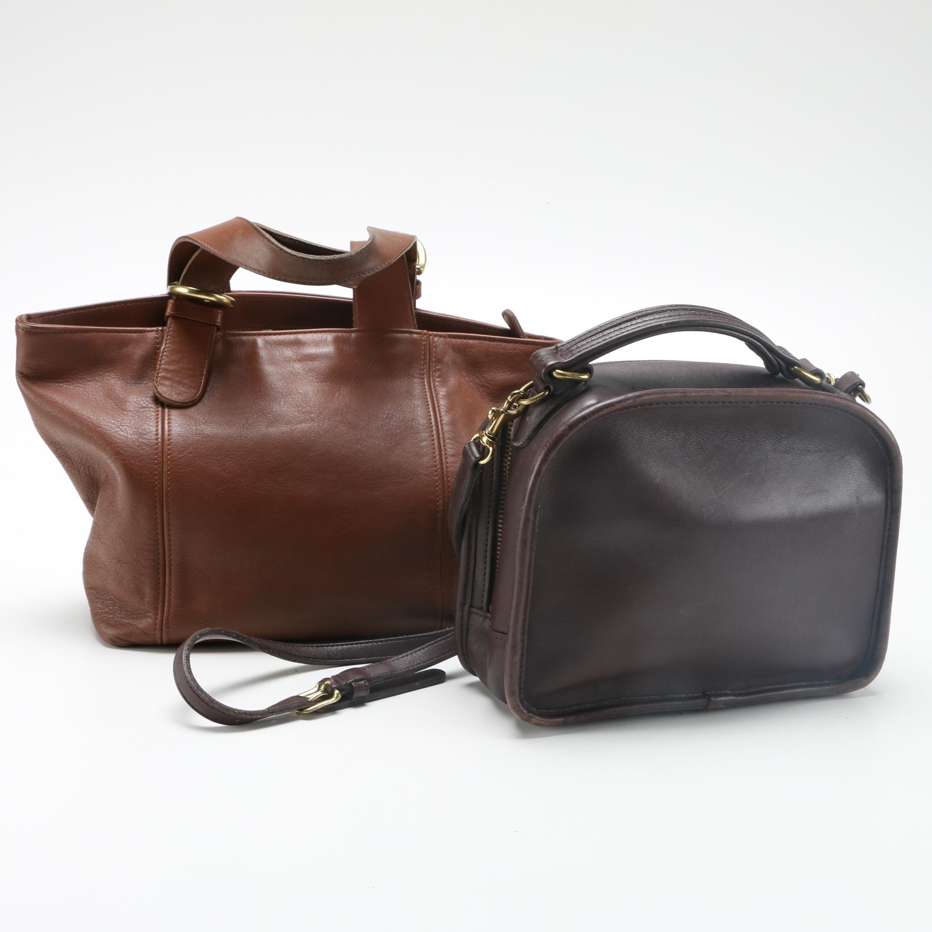 Brown Leather Coach Bags