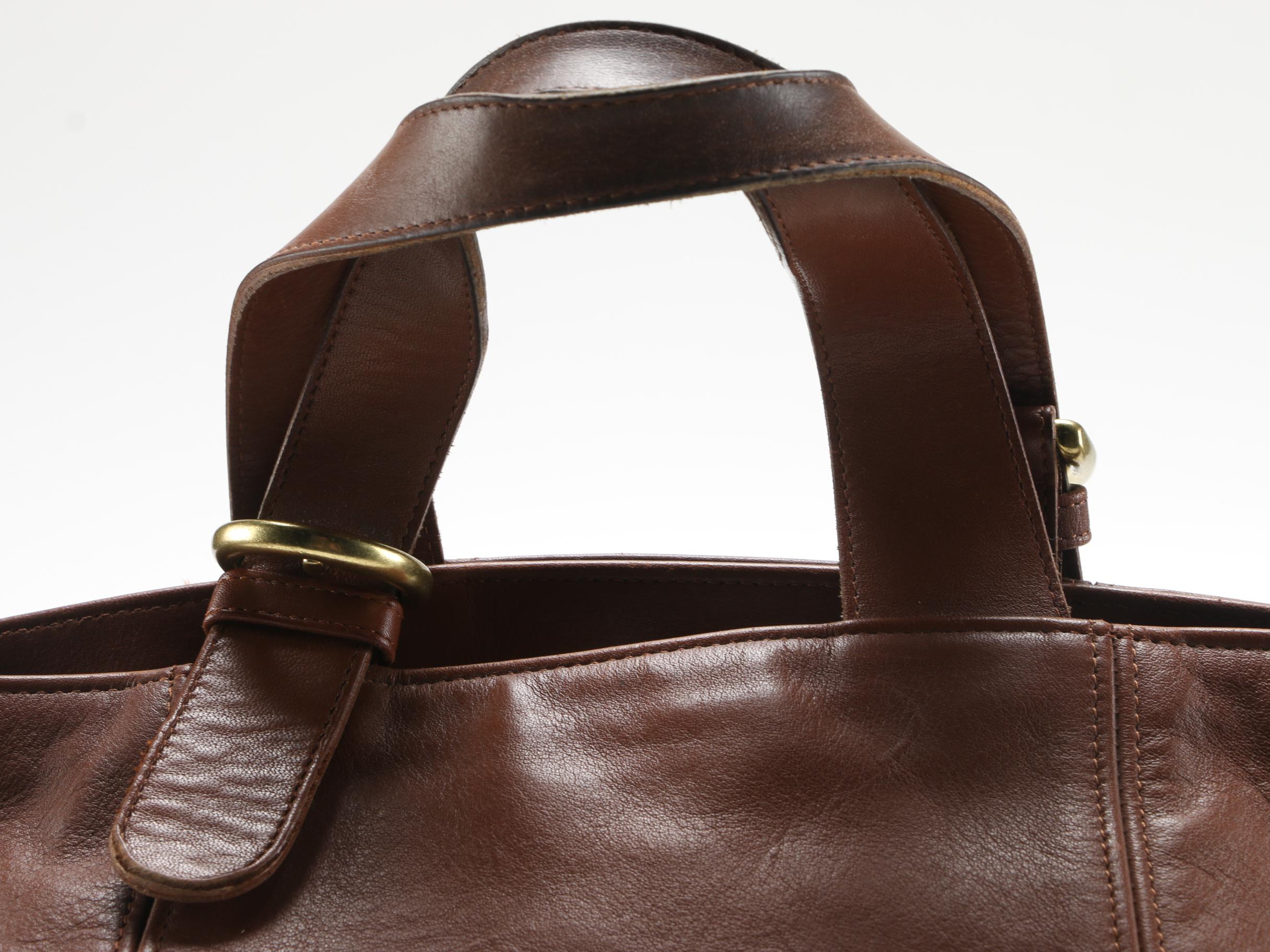 Brown Leather Coach Bags