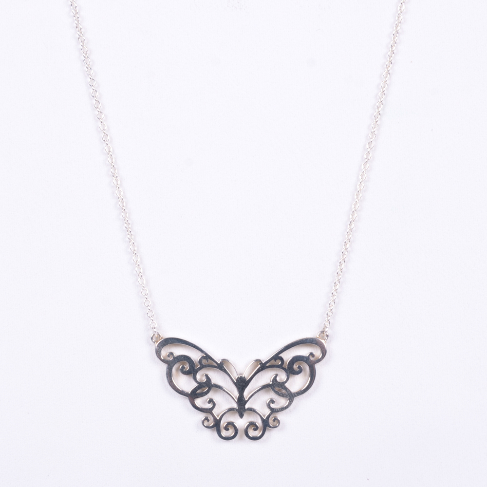 Tiffany & Co. Enchant Sterling Silver Butterfly Necklace