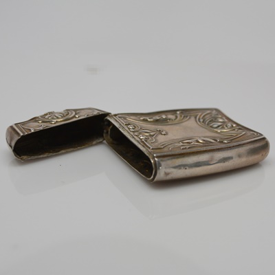 Art Nouveau Sterling Silver Match Safe by R. Blackinton & Company