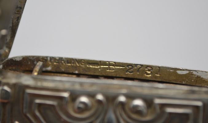 Art Nouveau Sterling Silver Match Safe by R. Blackinton & Company