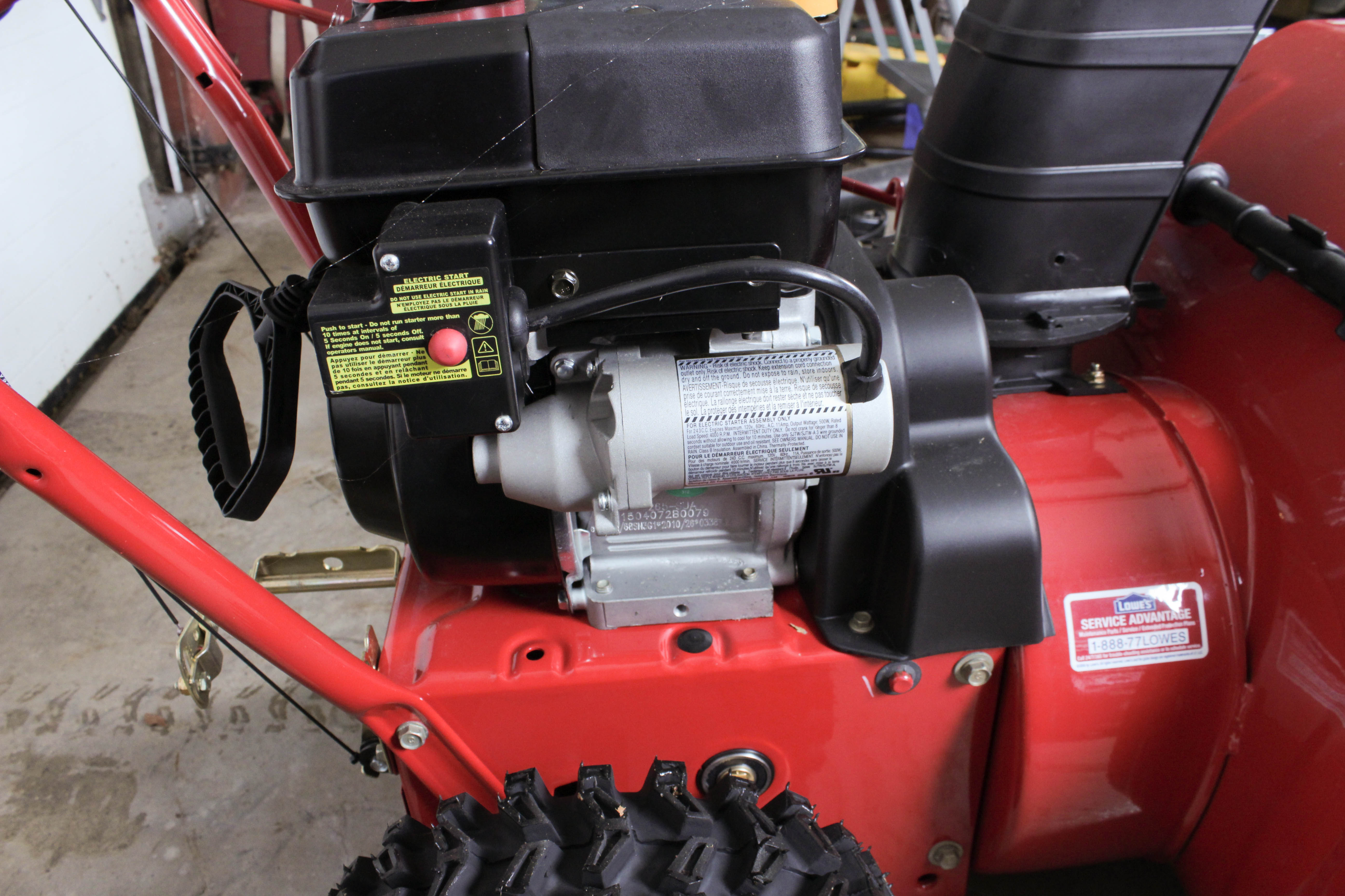 Troy-Bilt "Storm 2410" Electric Start Self-Propelled Snowblower