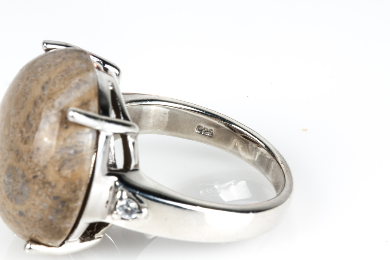 Sterling Silver and Jasper Ring