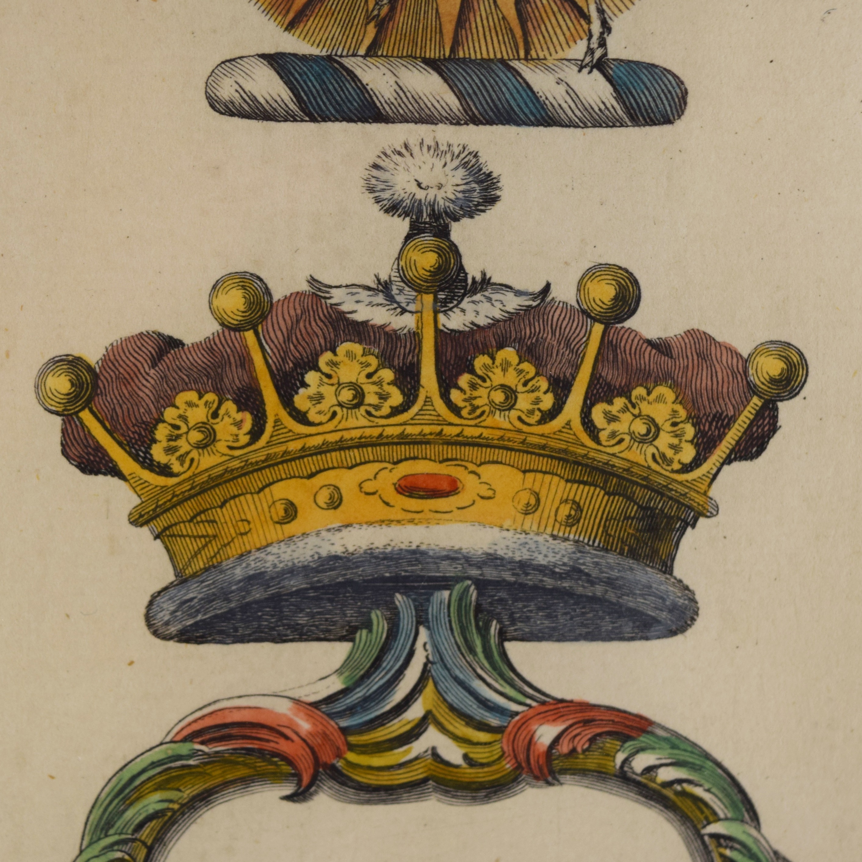 18th Century English Heraldic Bookplate, Earl Harry Grey