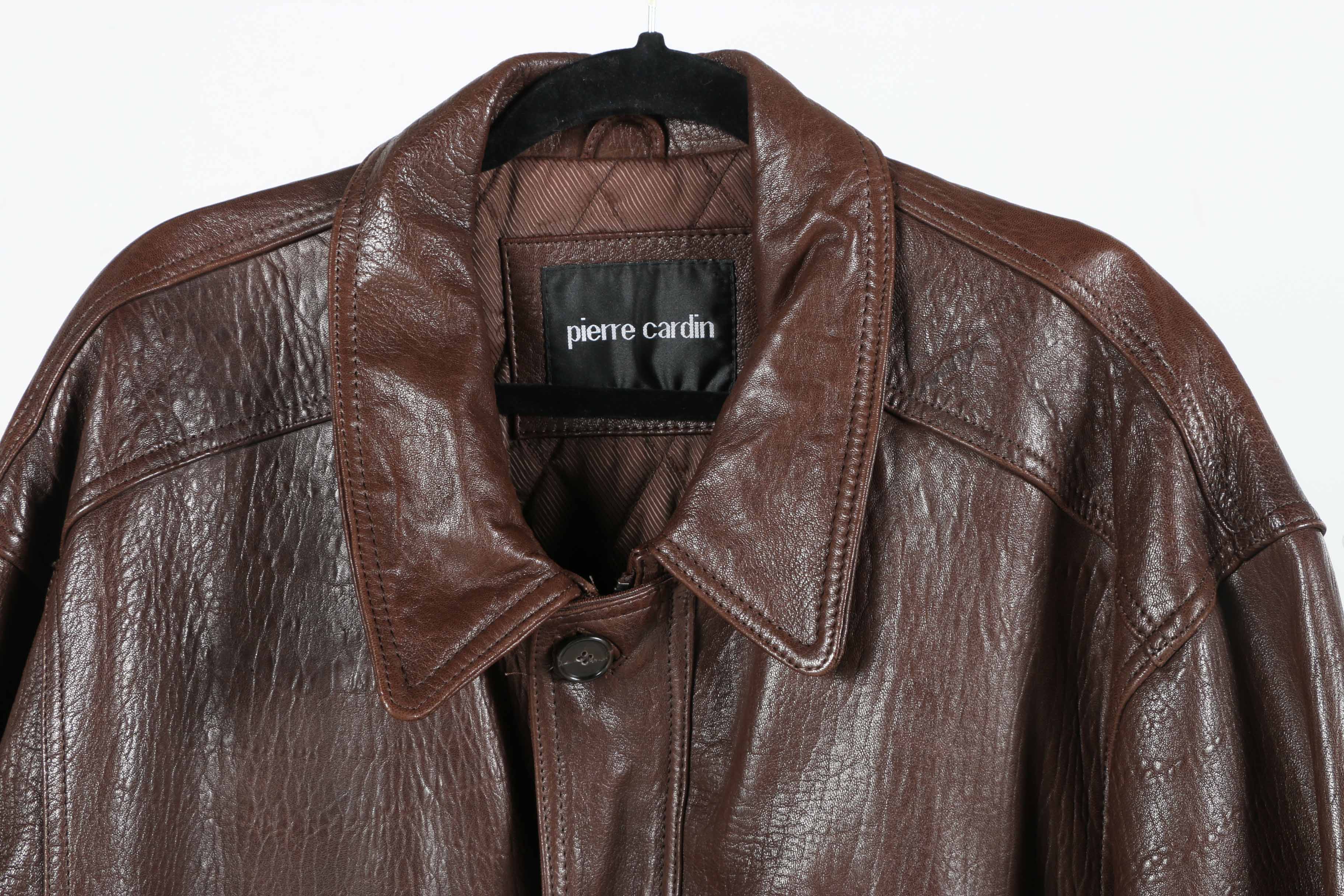Pair of Men's Vintage Leather and Faux Leather Coats