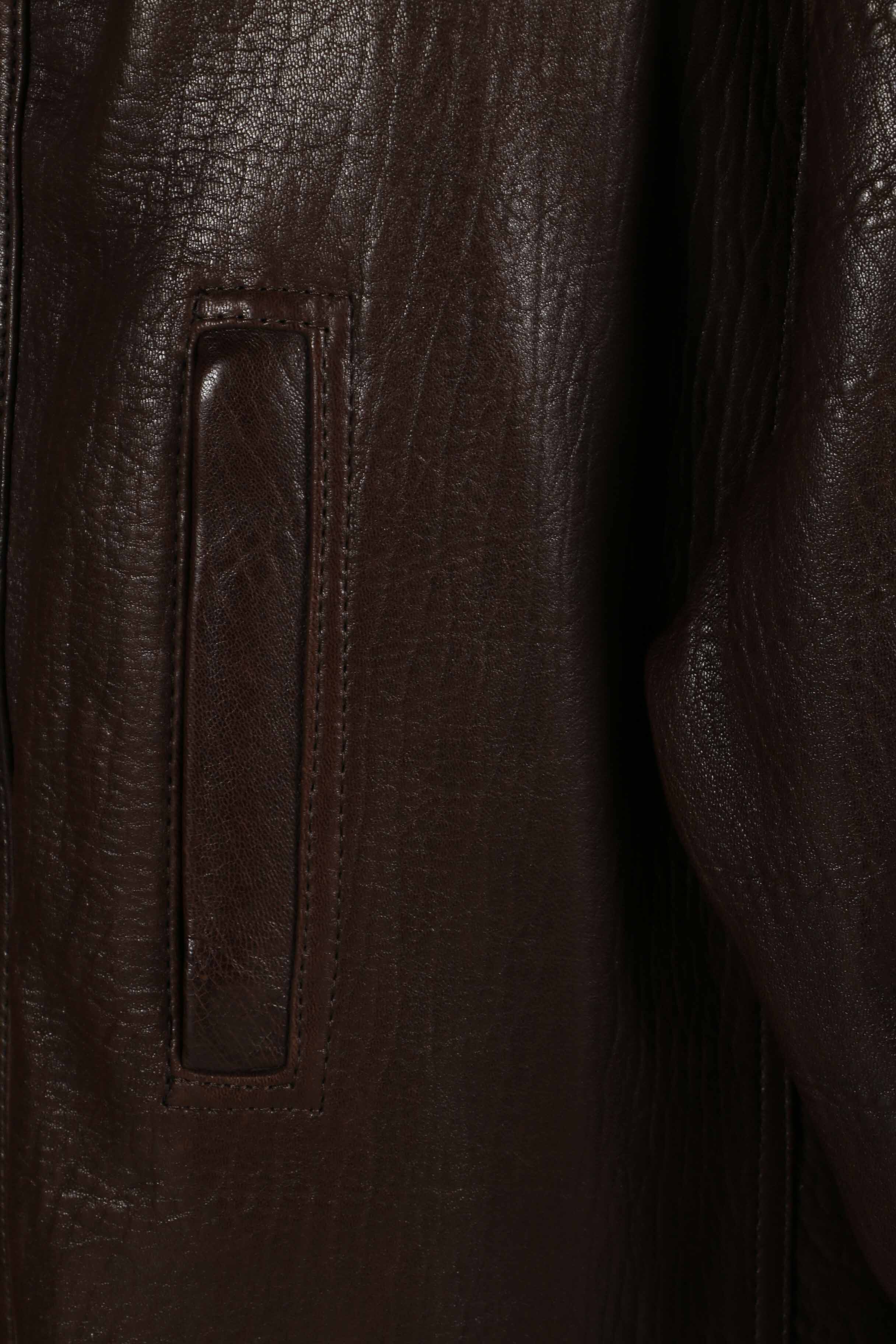 Pair of Men's Vintage Leather and Faux Leather Coats