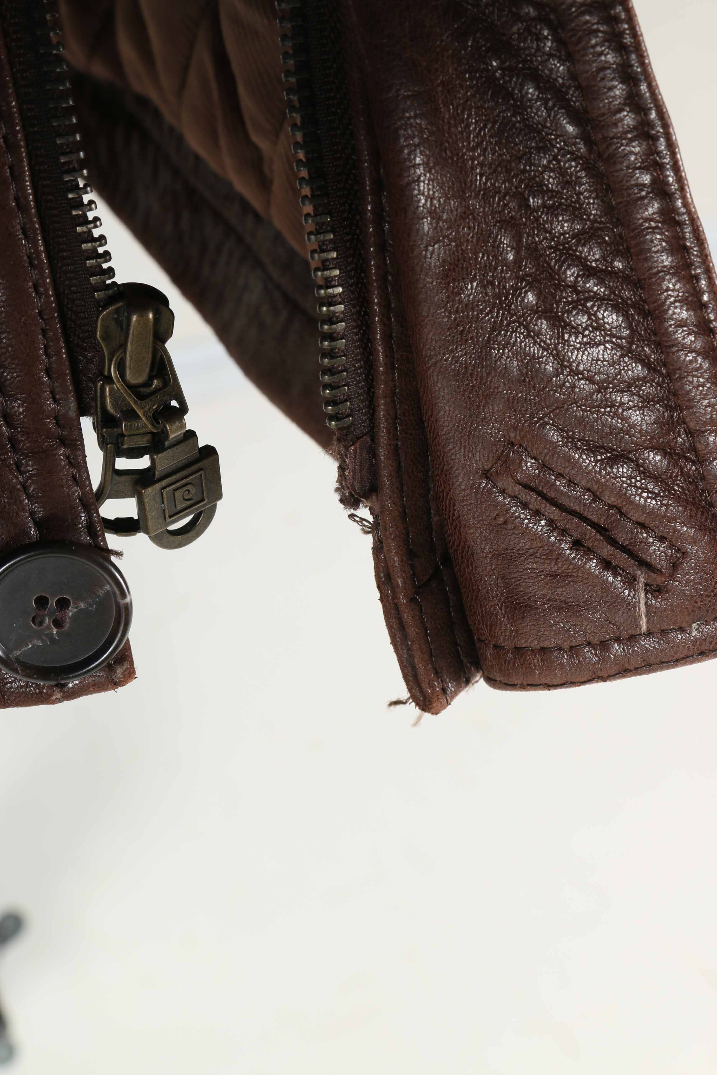 Pair of Men's Vintage Leather and Faux Leather Coats