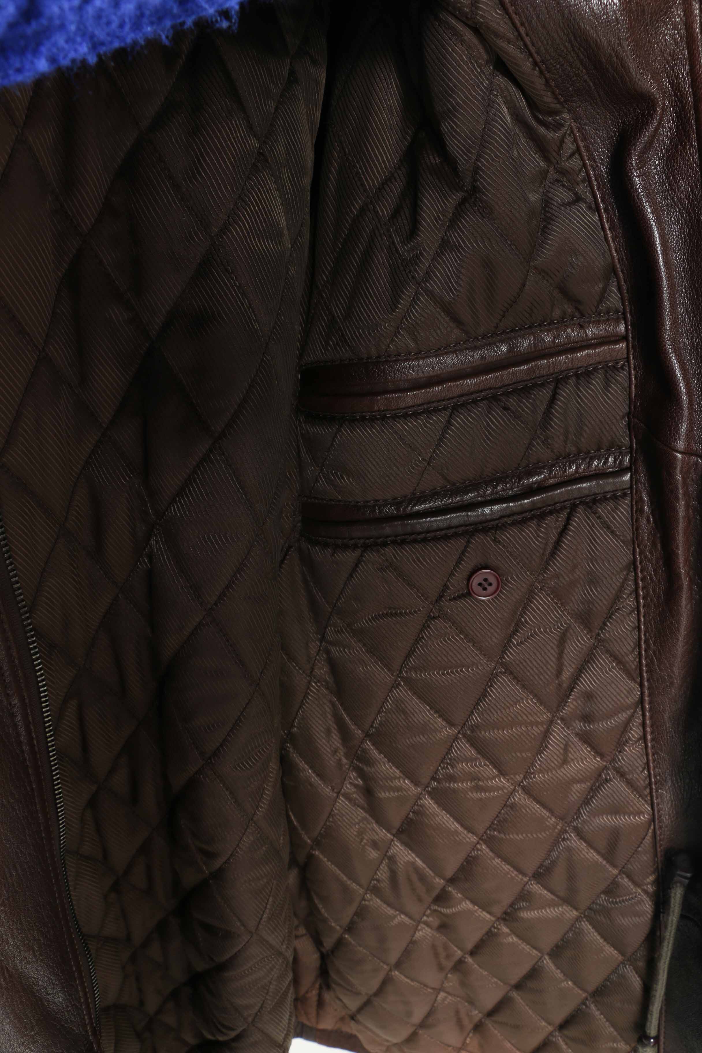 Pair of Men's Vintage Leather and Faux Leather Coats