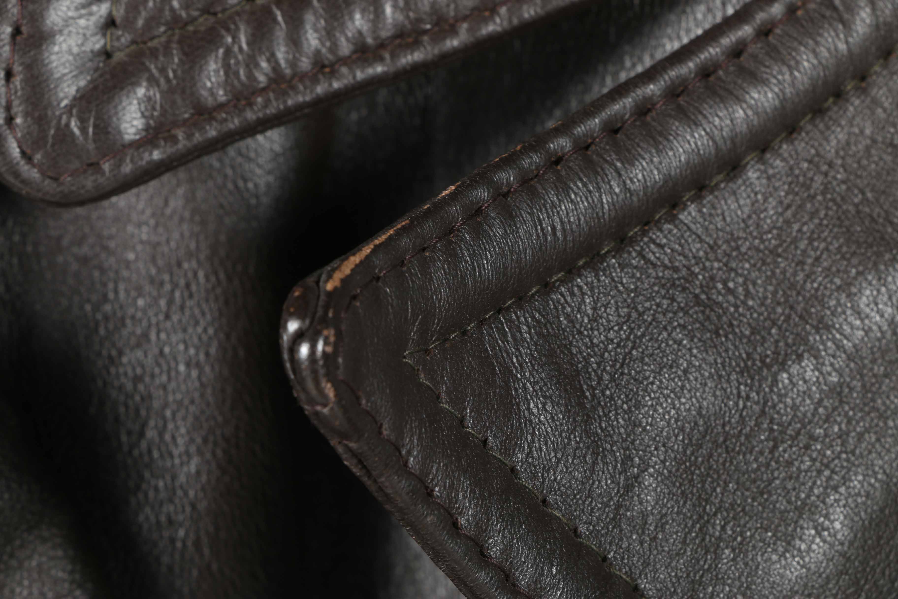 Pair of Men's Vintage Leather and Faux Leather Coats