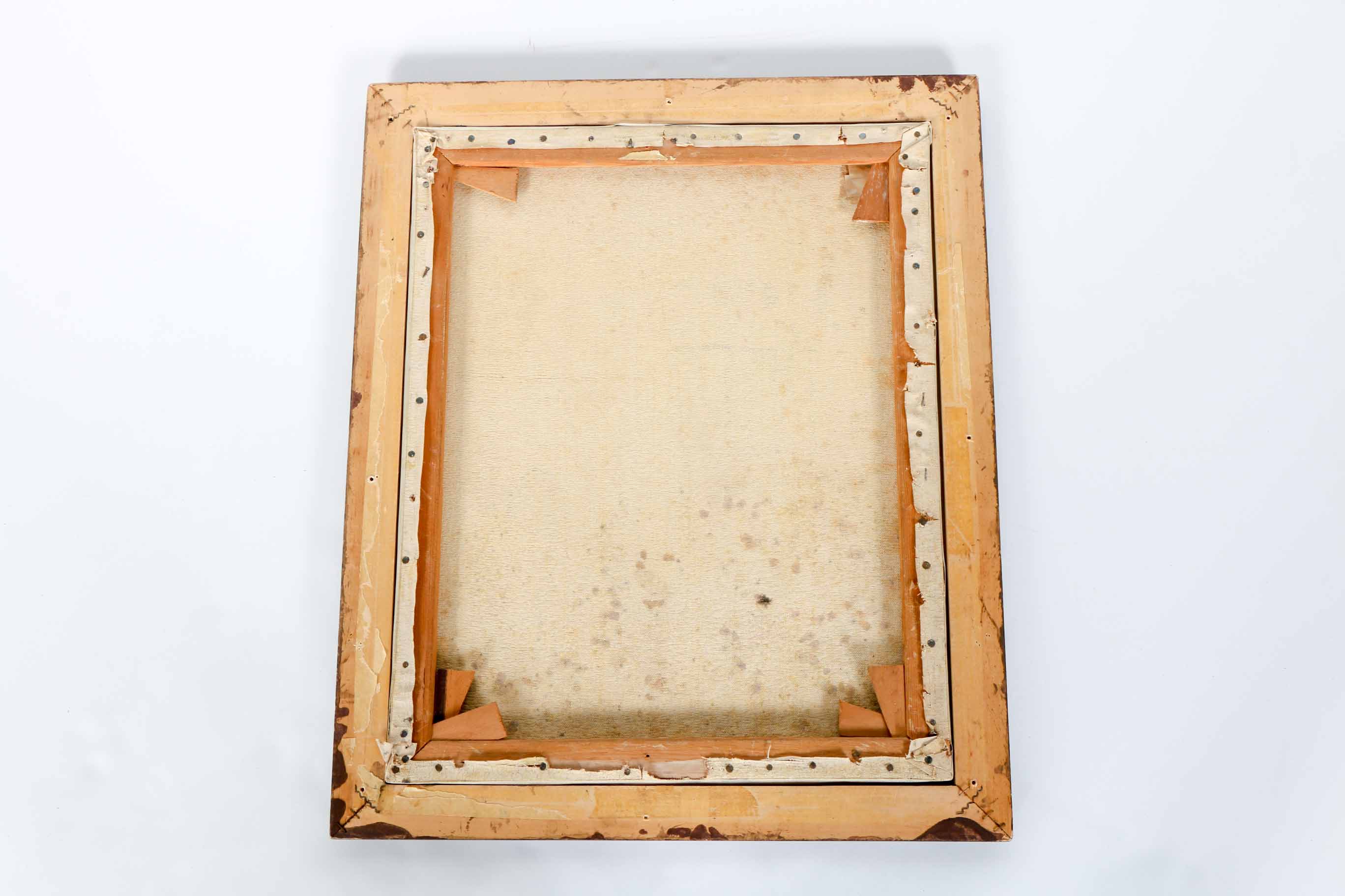 Original Signed Oil Painting of Man Smoking Hookah