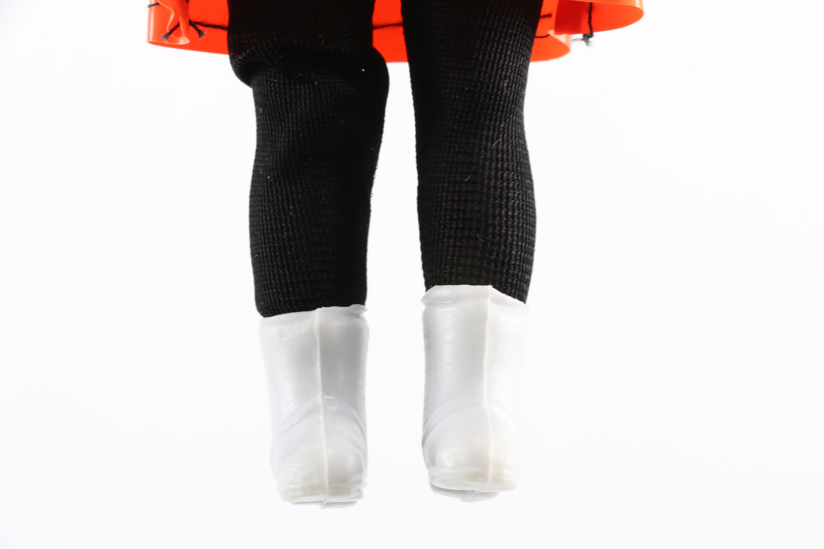 "Susie Slicker" Vinyl Doll with Orange Raincoat