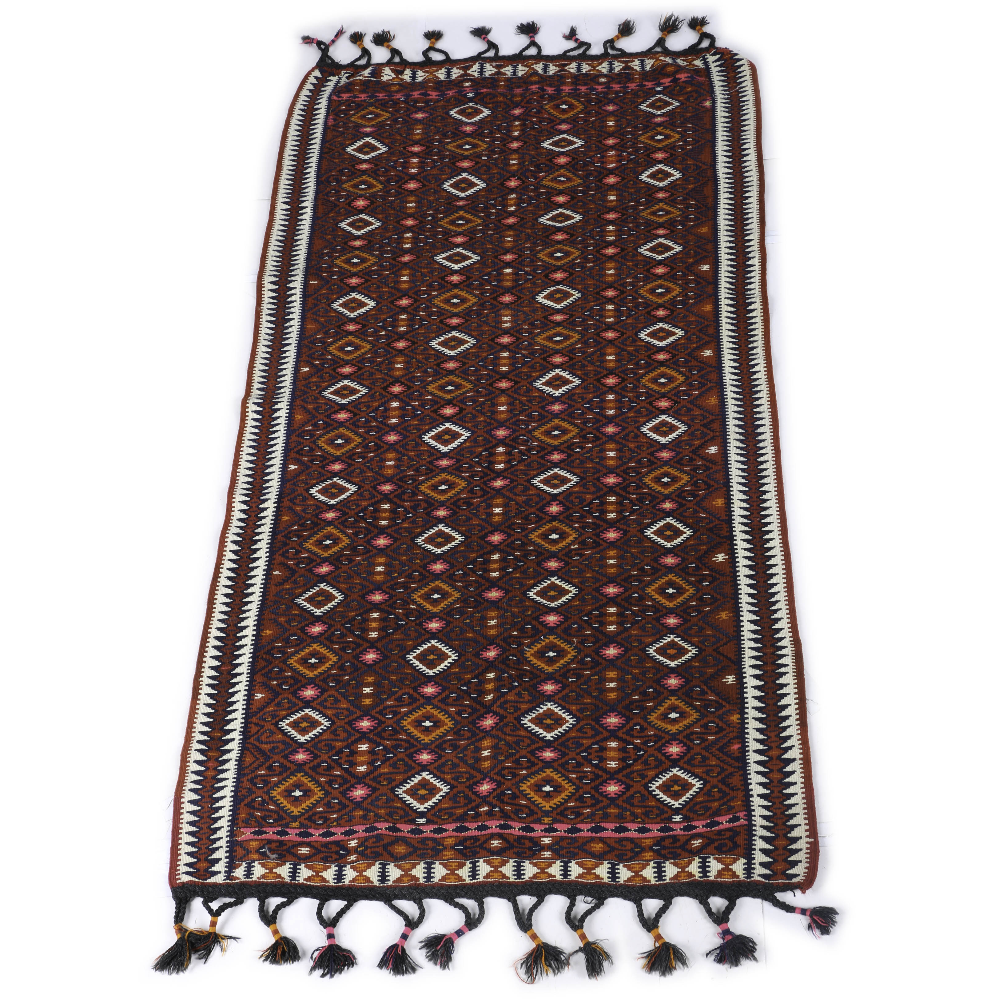 Handwoven Cotton Turkmen Kilim
