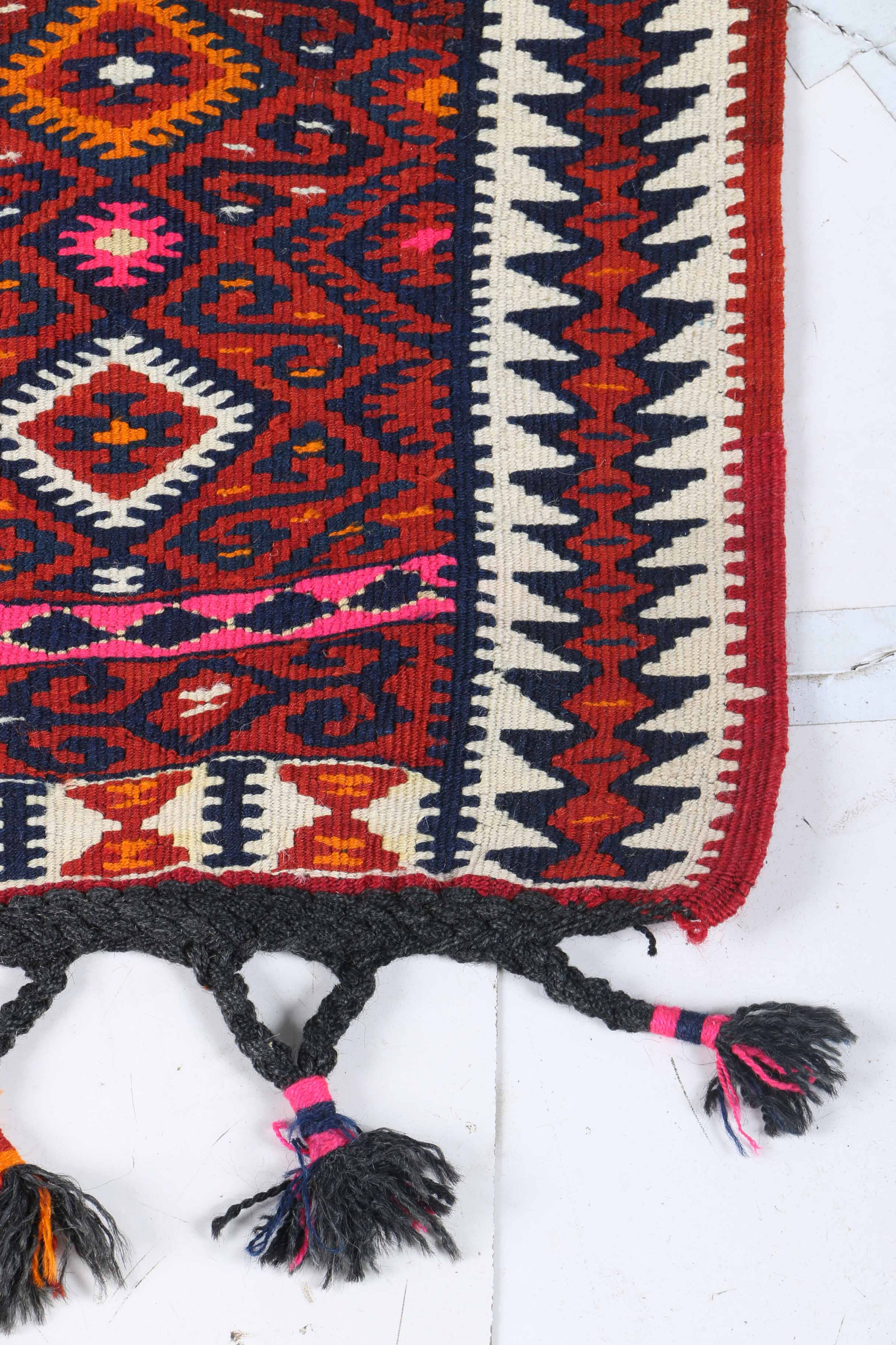 Handwoven Cotton Turkmen Kilim