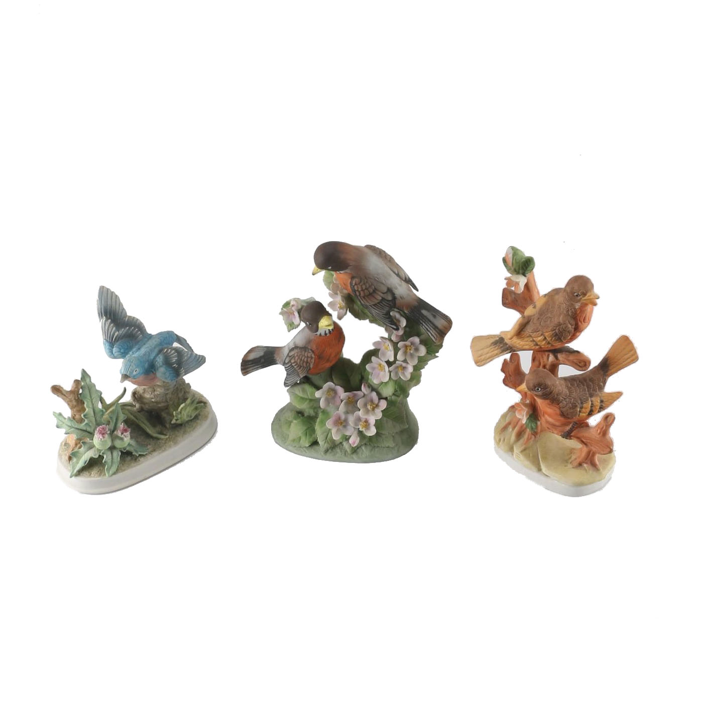 Handcrafted Bird Figurines Includes Lefton